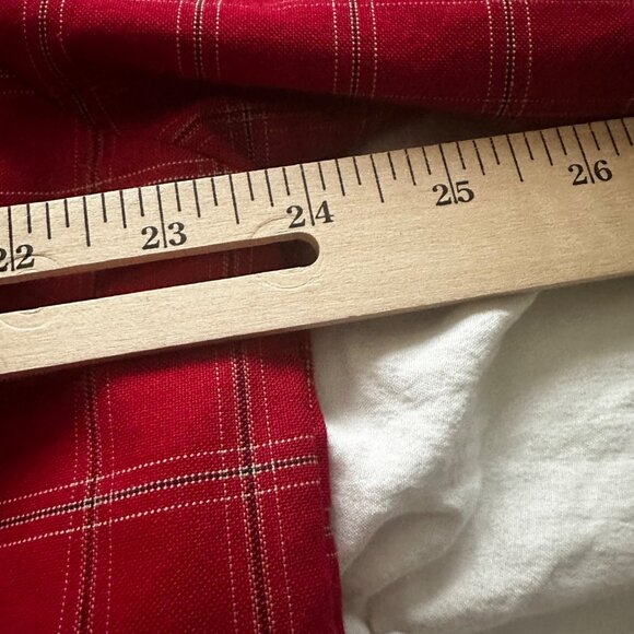 Towncraft Men's Size Large Red Plaid Short Sleeve Button-Down Shirt - Picture 7 of 10
